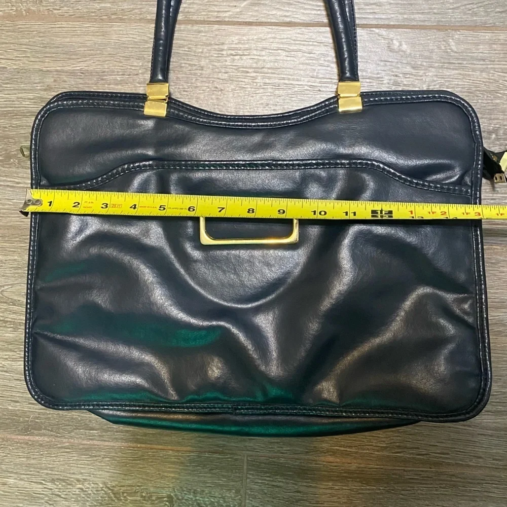 Vintage Dark Blue Briefcase